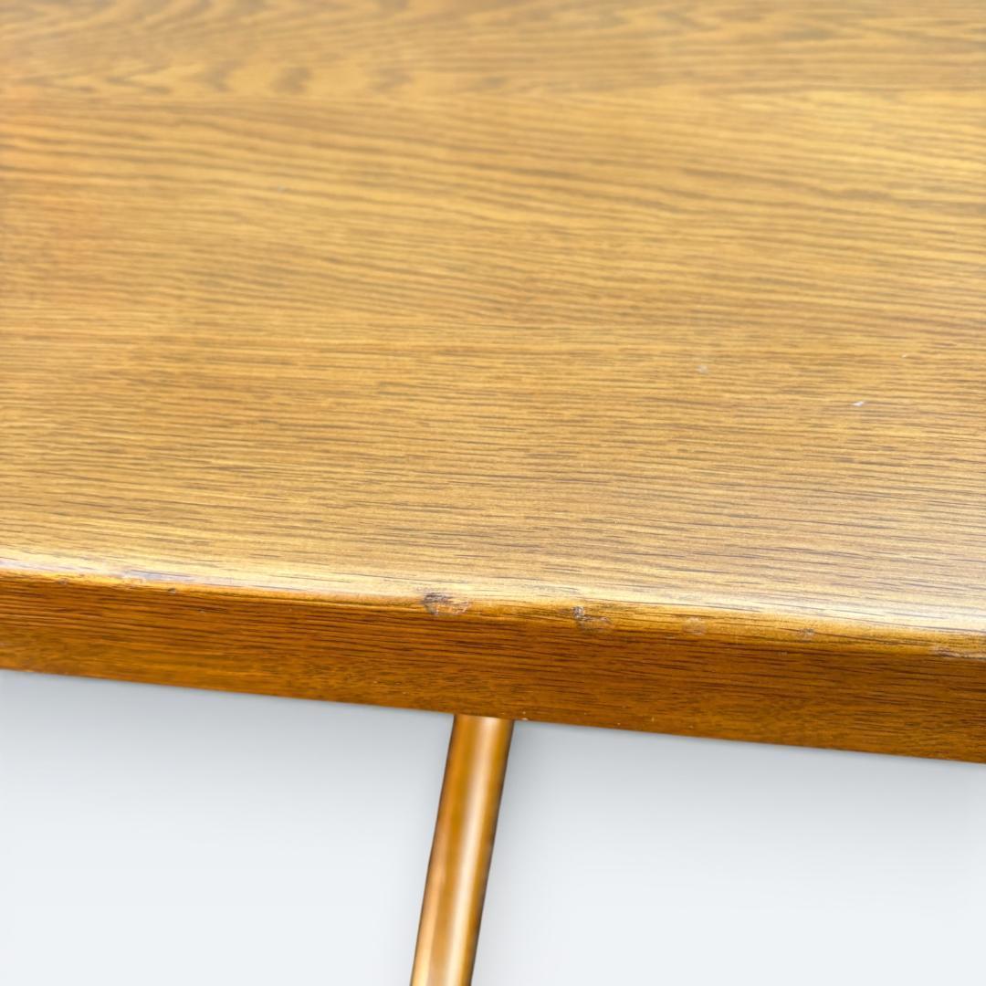 【最終価格】浜本工芸 ダイニングテーブル 半円 135cm オーク材 皇室御用達