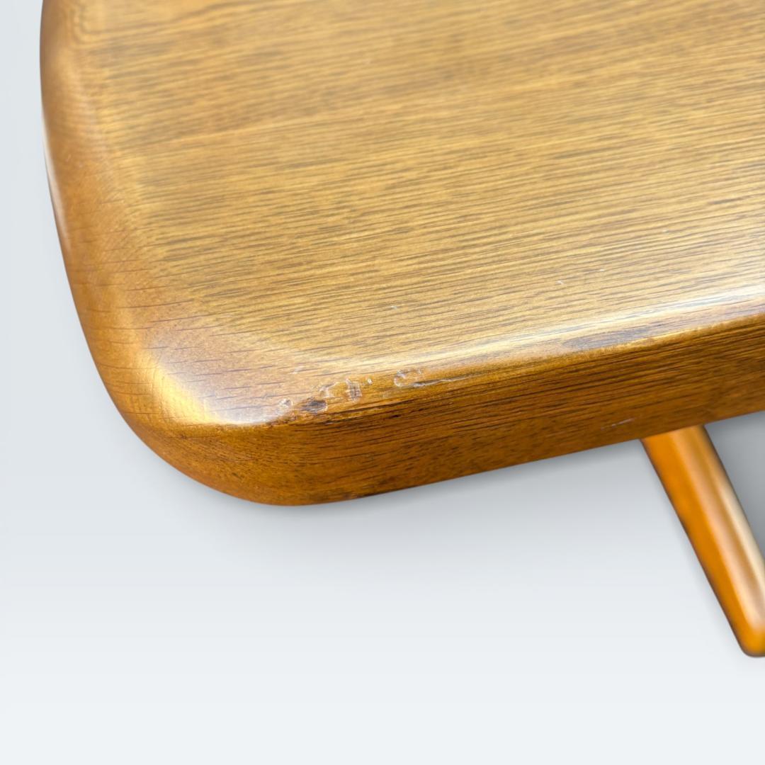 【最終価格】浜本工芸 ダイニングテーブル 半円 135cm オーク材 皇室御用達