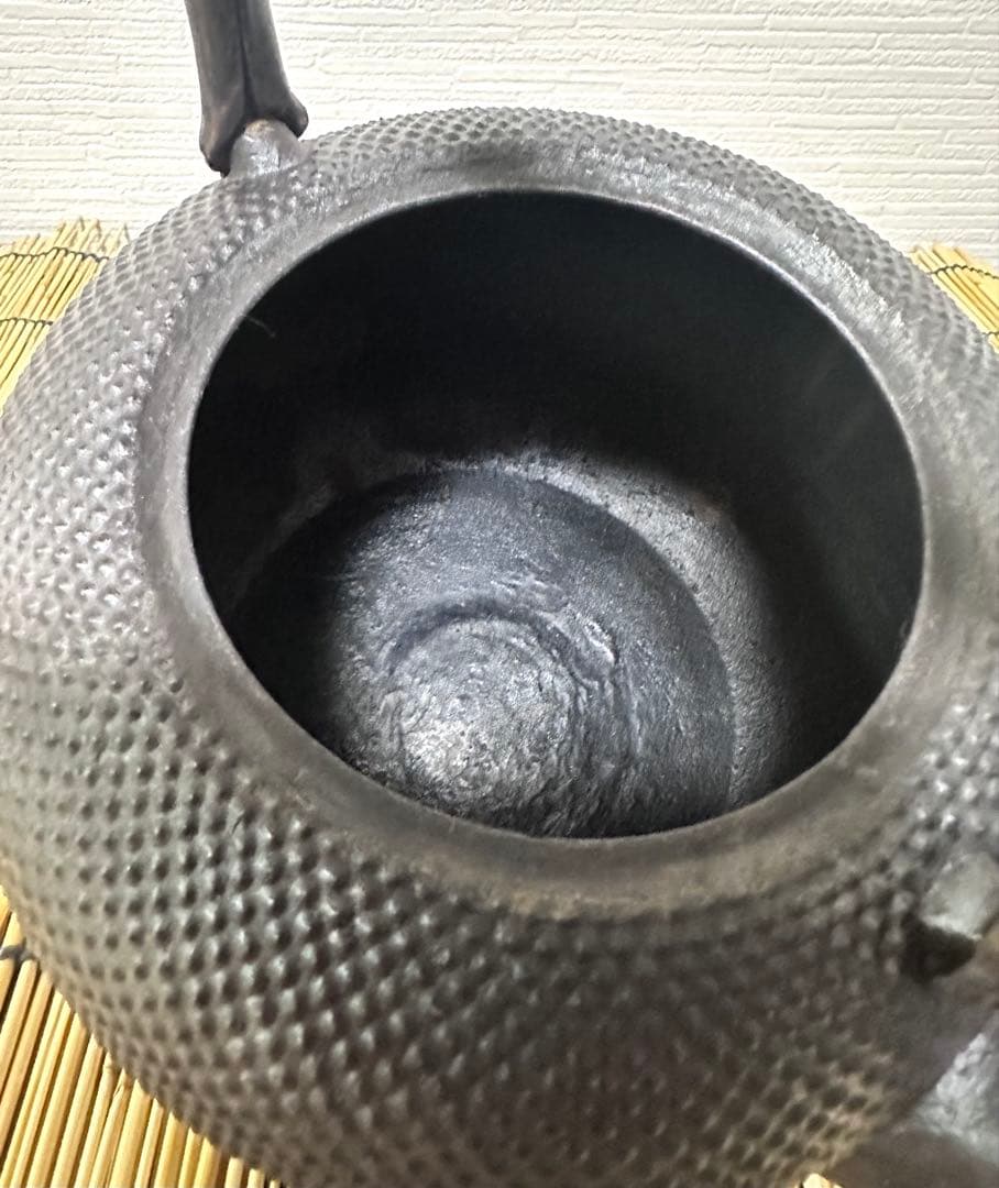 ＵＳＥＤ品 南部成龍堂鋳造所　伝統工芸士 及川 光正(齋峰)１８型　南部鉄瓶