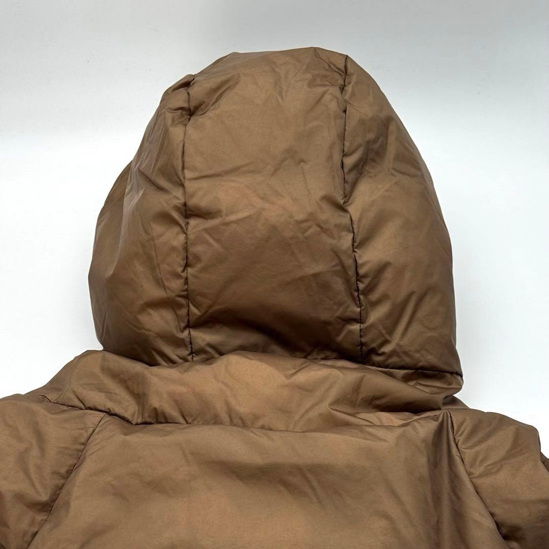 美品　レミレリーフ　ブラウン フーディダウンジャケット ダウン90% サイズF