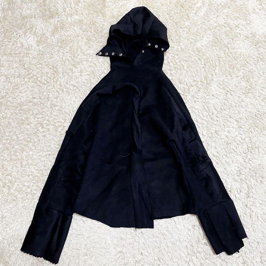 SWAMPGOD ハンドメイドバラクラバフーディ ブラック フード