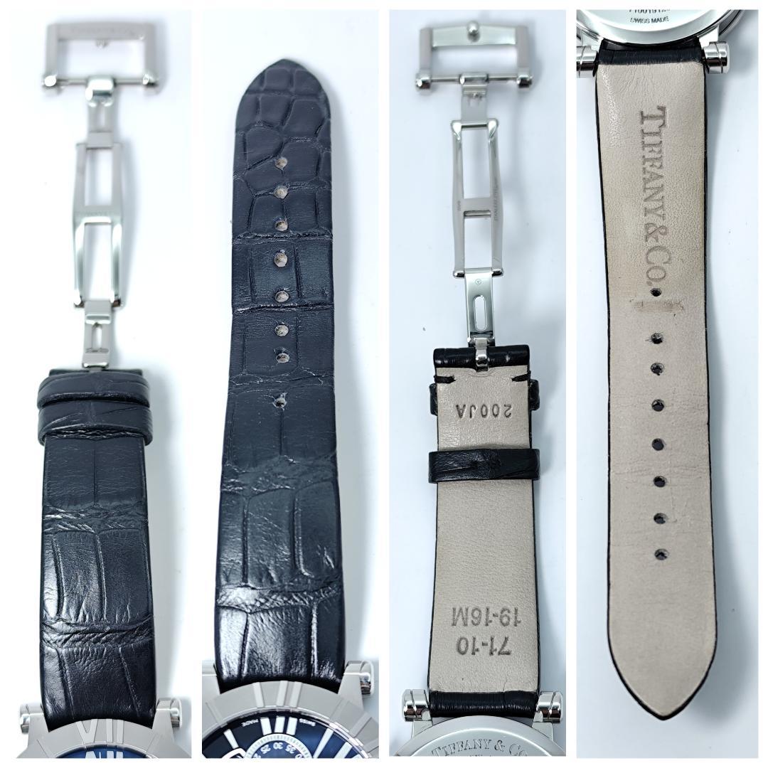 稼働 希少 極美品 ティファニー アトラス クロノグラフ ハートデイト QZ