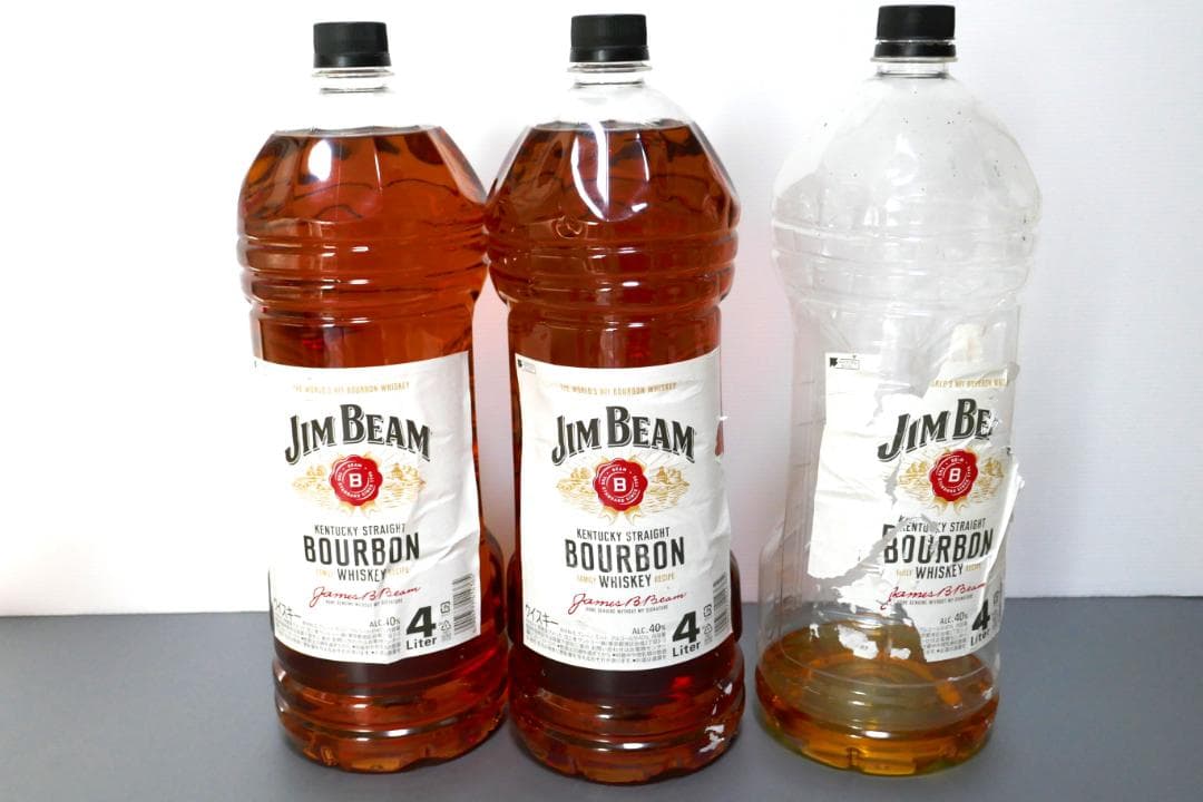 未開栓 2本セット☆ジムビーム バーボンウイスキー 4000mL 40％