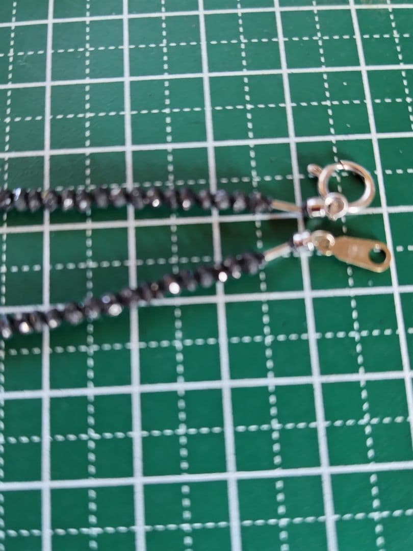 K18WG 30ct ブラックダイヤ ネックレス　K18WGミラーカット