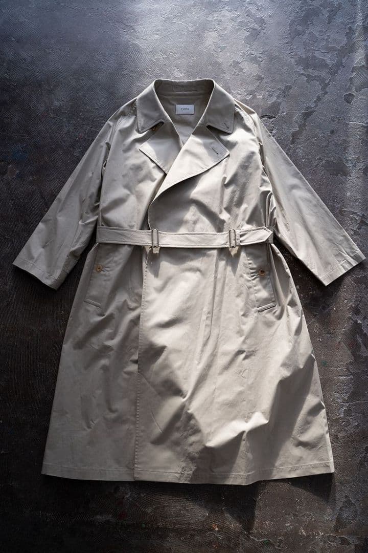 ciota スビンコットンタイプライタータイロッケンコート(BEIGE)