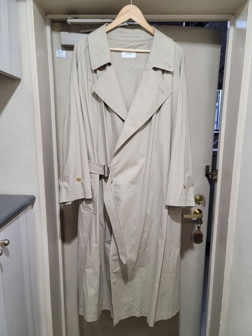 ciota スビンコットンタイプライタータイロッケンコート(BEIGE)