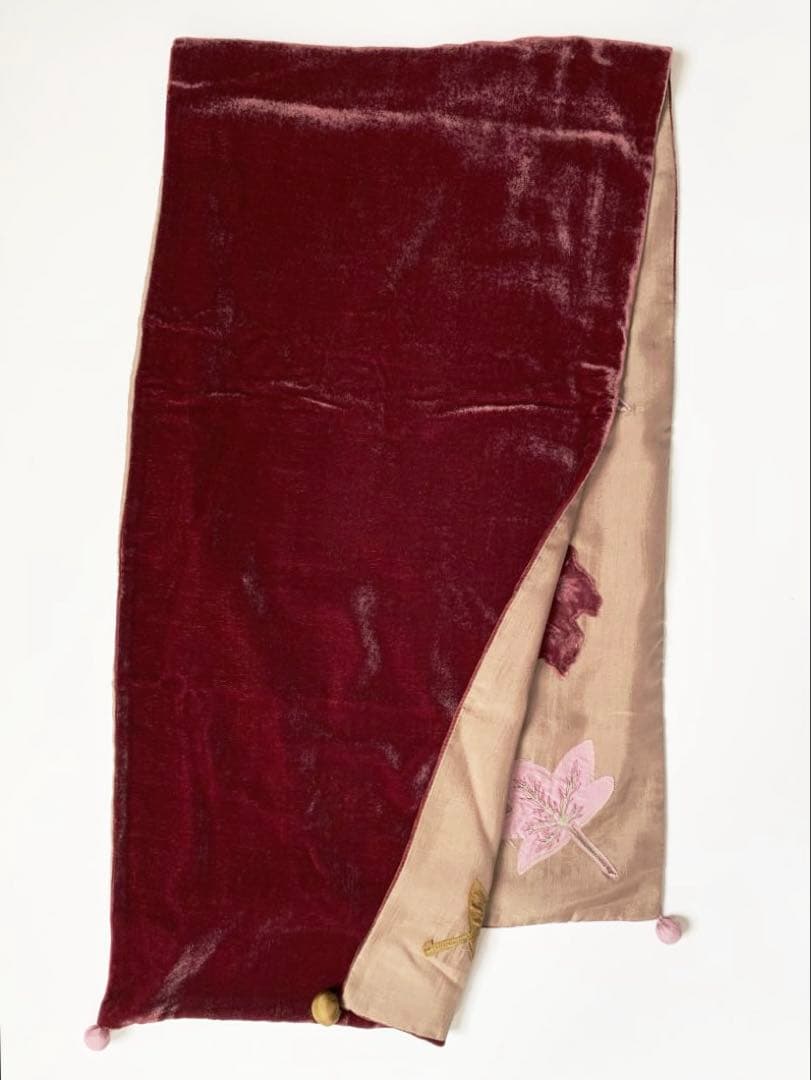 ロメオ ジリ GIRI シルク×ベロア ショール