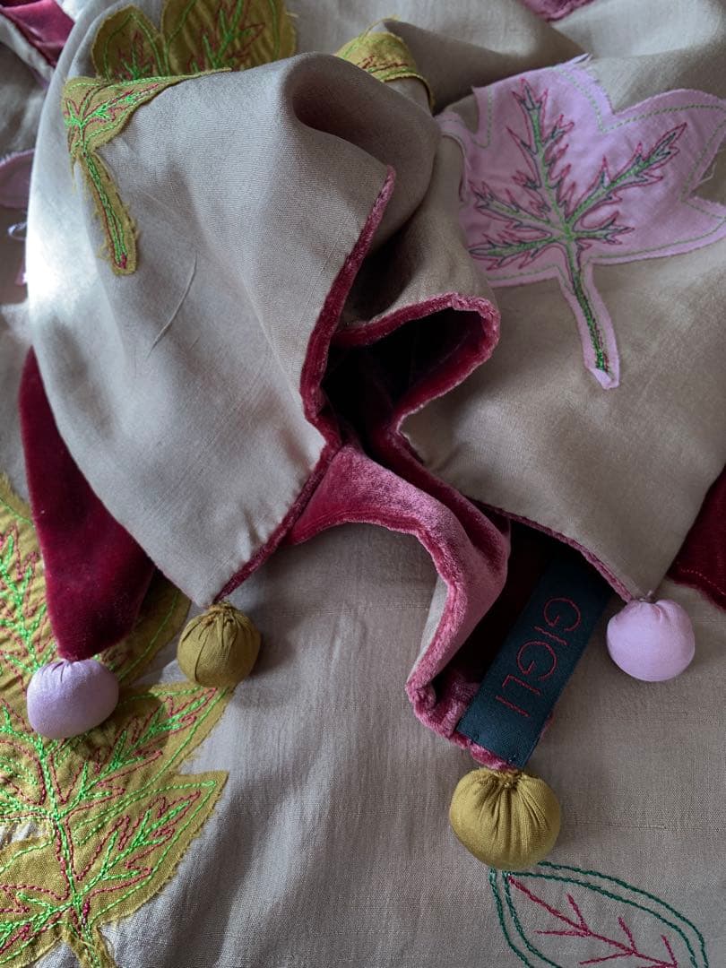 ロメオ ジリ GIRI シルク×ベロア ショール