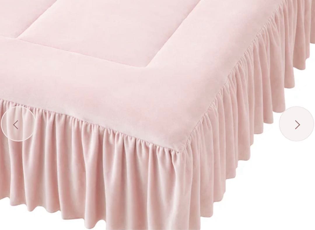 Francfranc フランフラン WARMY フリル ベッドパッド　シングル