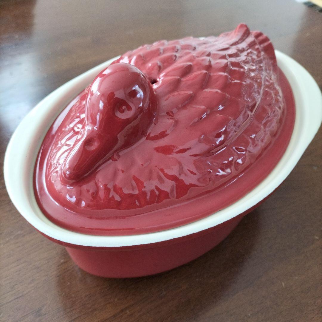 Chasseur　シャスール　赤いアヒル型鋳鉄テリーヌ型鍋