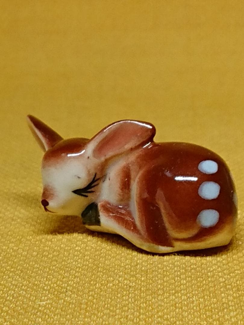 シカ　鹿　子鹿　陶器　オブジェ　置物　インテリア　工芸品　美術品　A2784