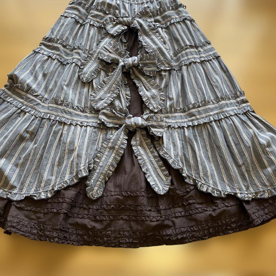 ピンクハウスティアードスカート