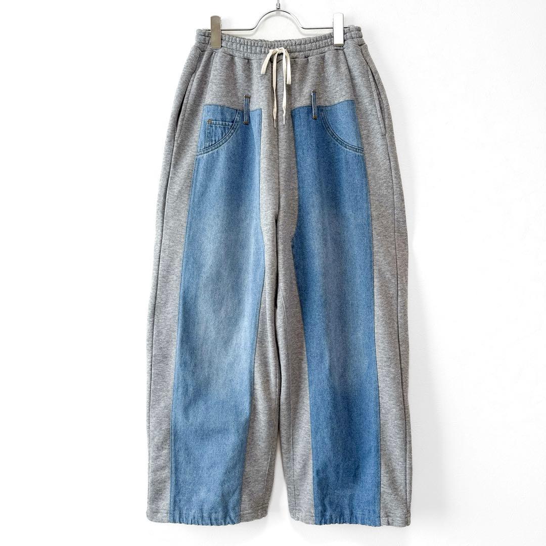 ニコアンド MODE NORM CORE デニムパッチワークパンツ ワイド