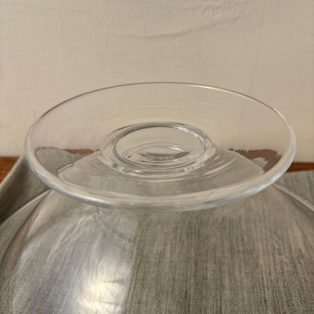 LSA ポーランド ハンドメイド ガラス 脚つきコンポート 大型 花器