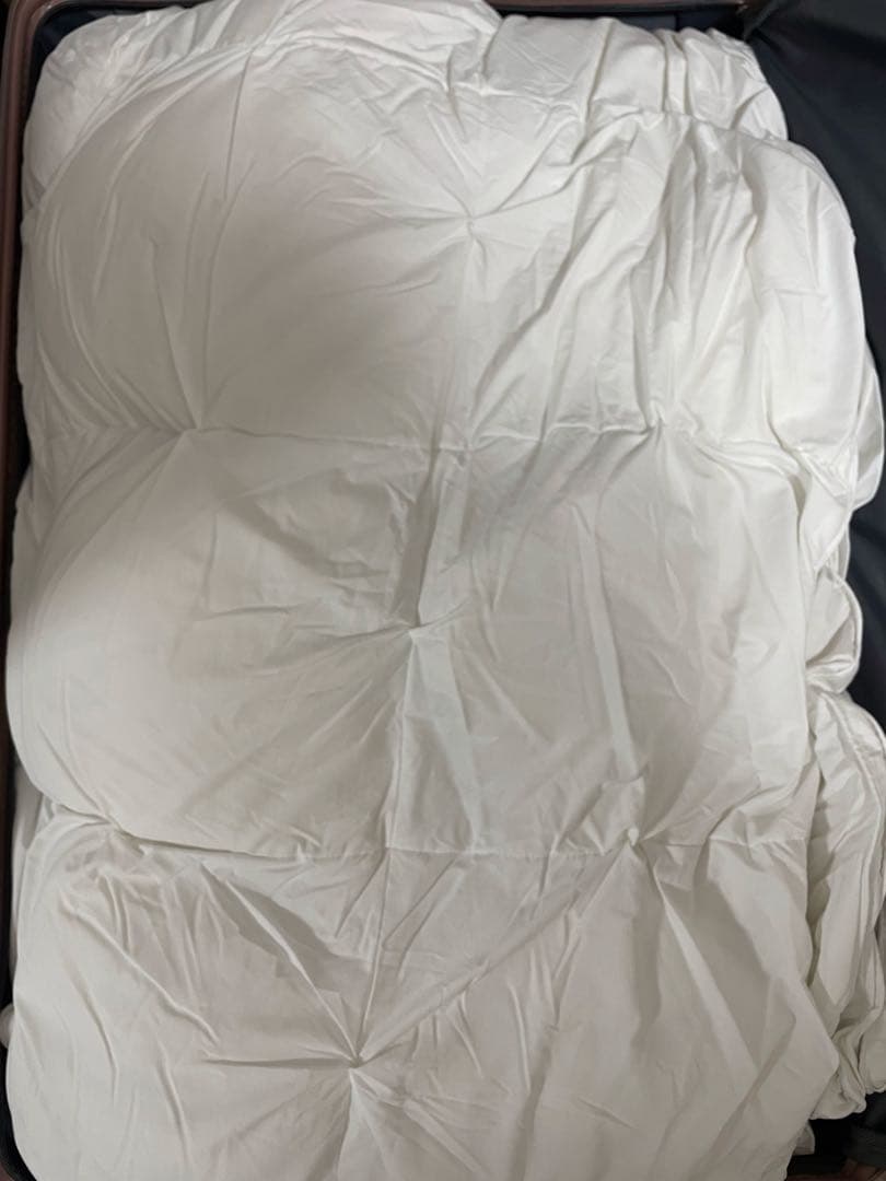 羽毛布団 ホワイトグース ダブルサイズ 厚手 保温 150cm x 200cm