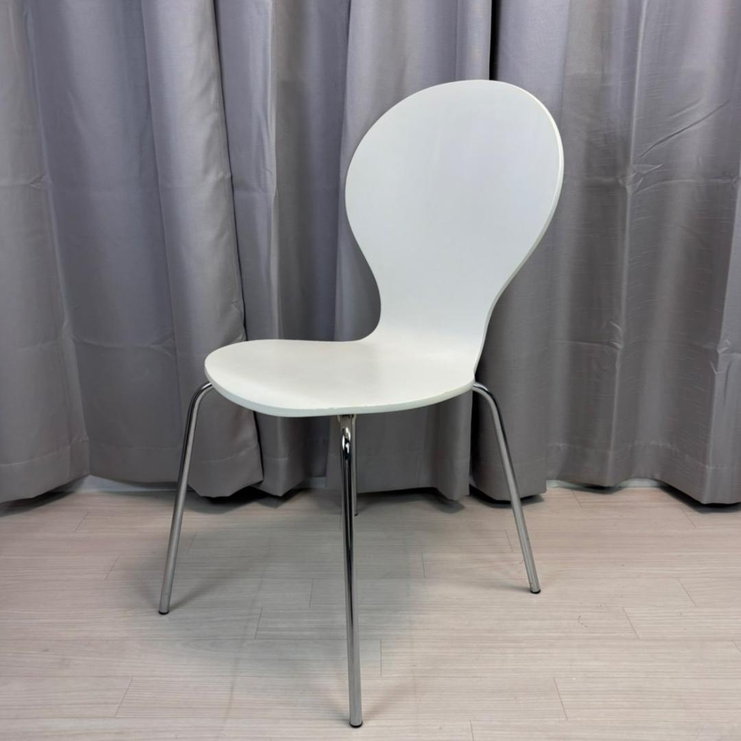 ニトリ　スタッキングチェア　スポット2　ホワイト　3脚セット