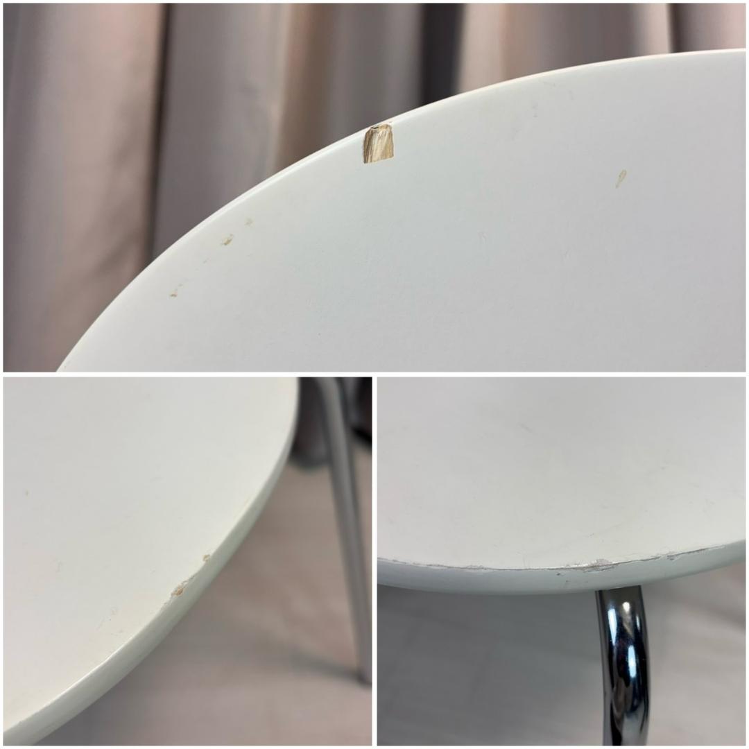 ニトリ　スタッキングチェア　スポット2　ホワイト　3脚セット