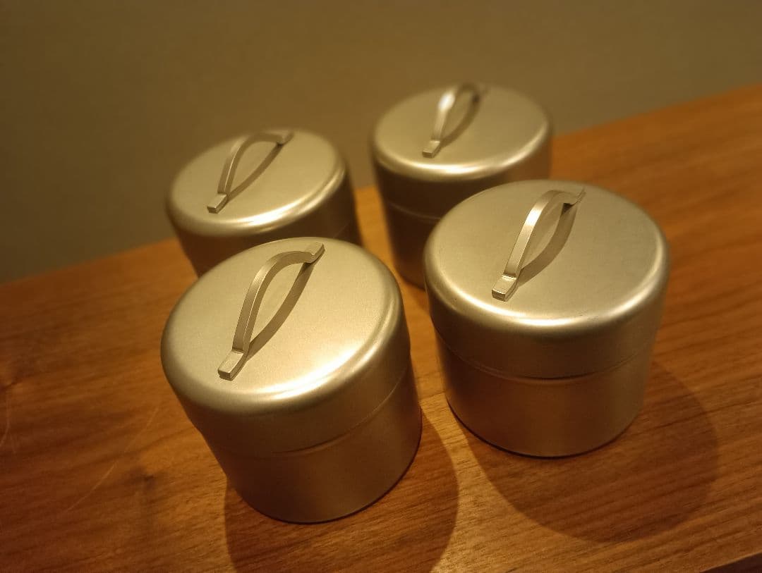 工房アイザワ ブラックピーマン 珈琲缶 S　キャニスター　4個セット　バラ売り可