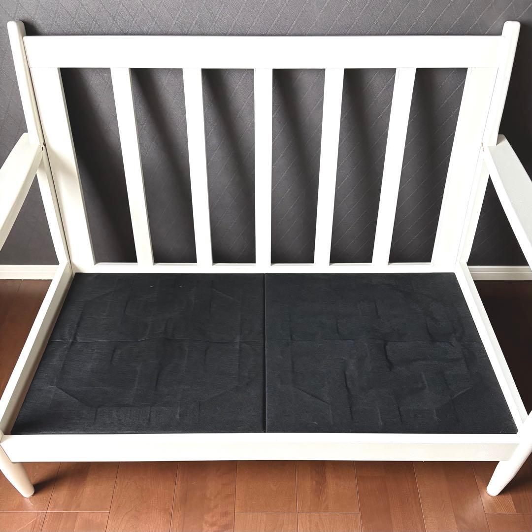 ニトリ✨️ 北欧風 2人掛けソファ ヒル2 ホワイトフレーム✨️