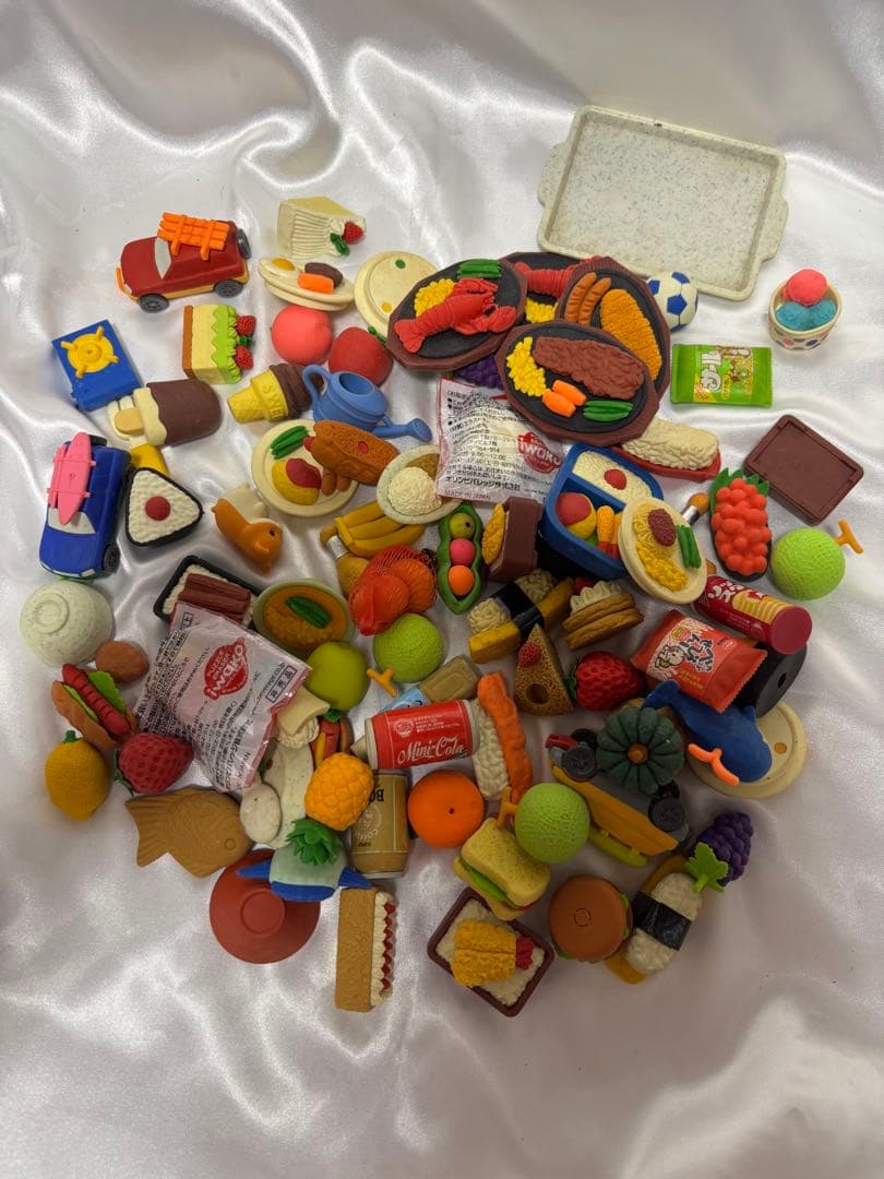 おもしろ消しゴム　食べ物　車　まとめ売り　ダイソー　イワコー