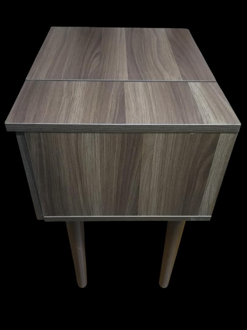 nico コンパクト木製ドレッサー スツール付き