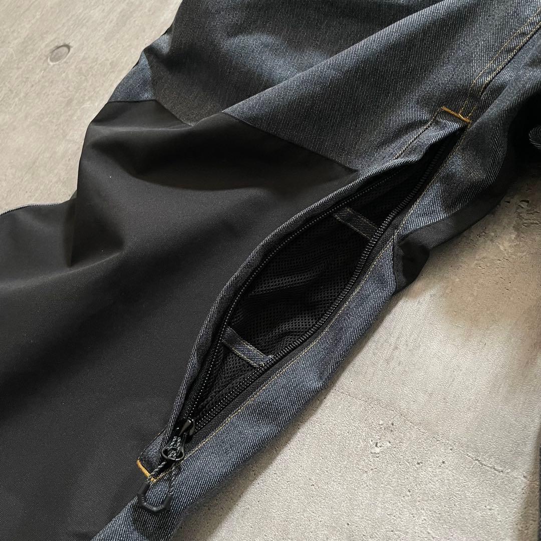 新品タグ付き スキー スノーボード ウェア パンツ オーバーオール デニム調