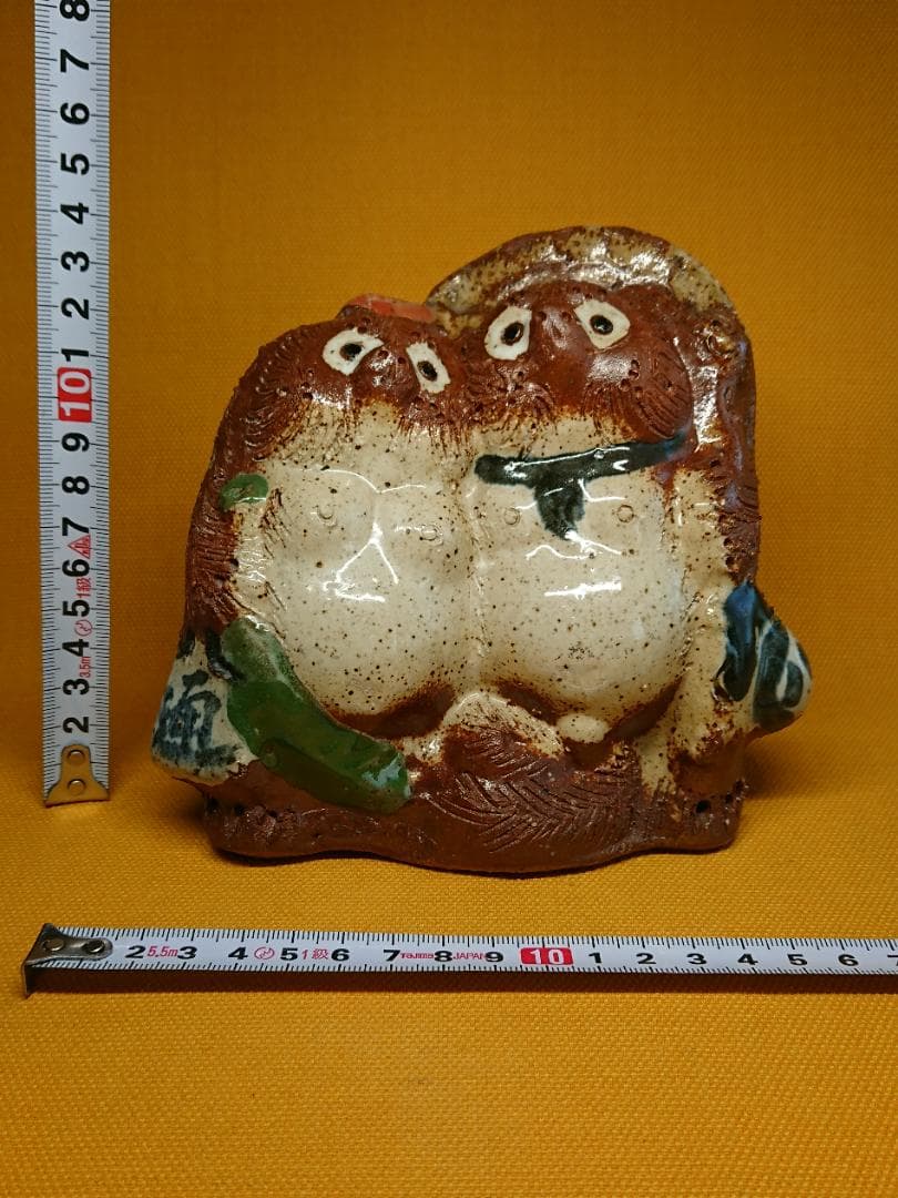 たぬき　狸　人形　陶器　オブジェ　置物　インテリア　工芸品　美術品　A1094