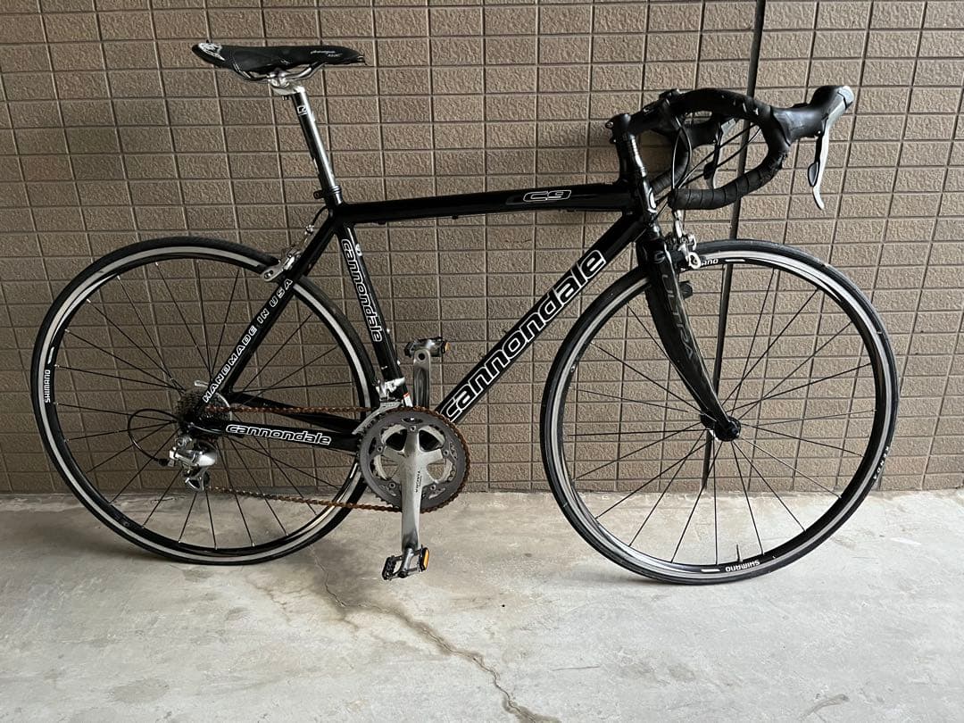 キャノンデール　C9 ロードバイク9速 リアアーム右曲がり有　引き取り希望