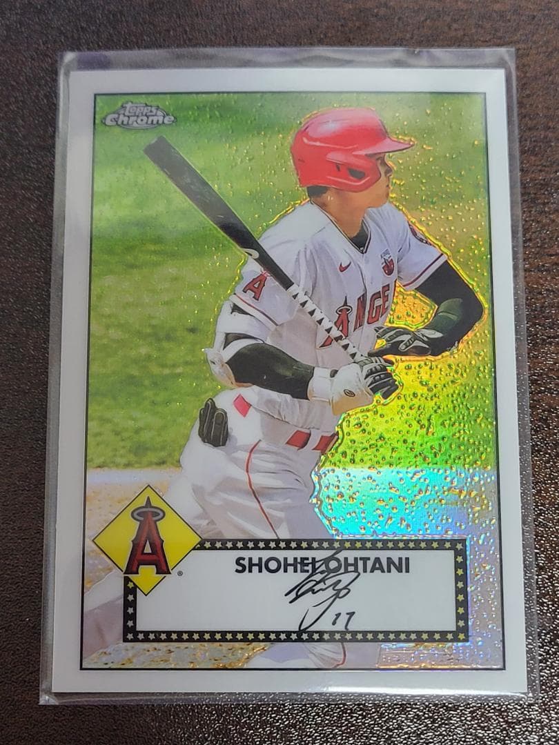 大谷翔平　プリントサイン　プリズム　カード　トップス　TC52-43　エンゼルス