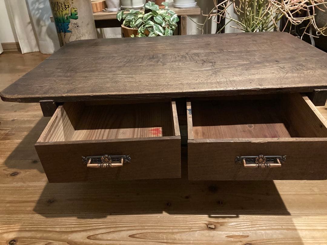 昭和レトロ　木製文机　ローテーブル　⑥