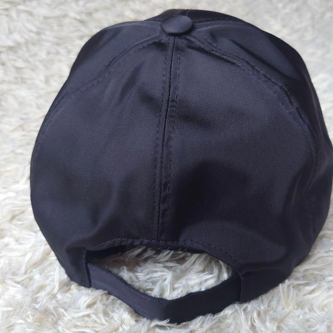 【美品】PRADA ブラック キャップ ロゴ ユニセックス レディース メンズ