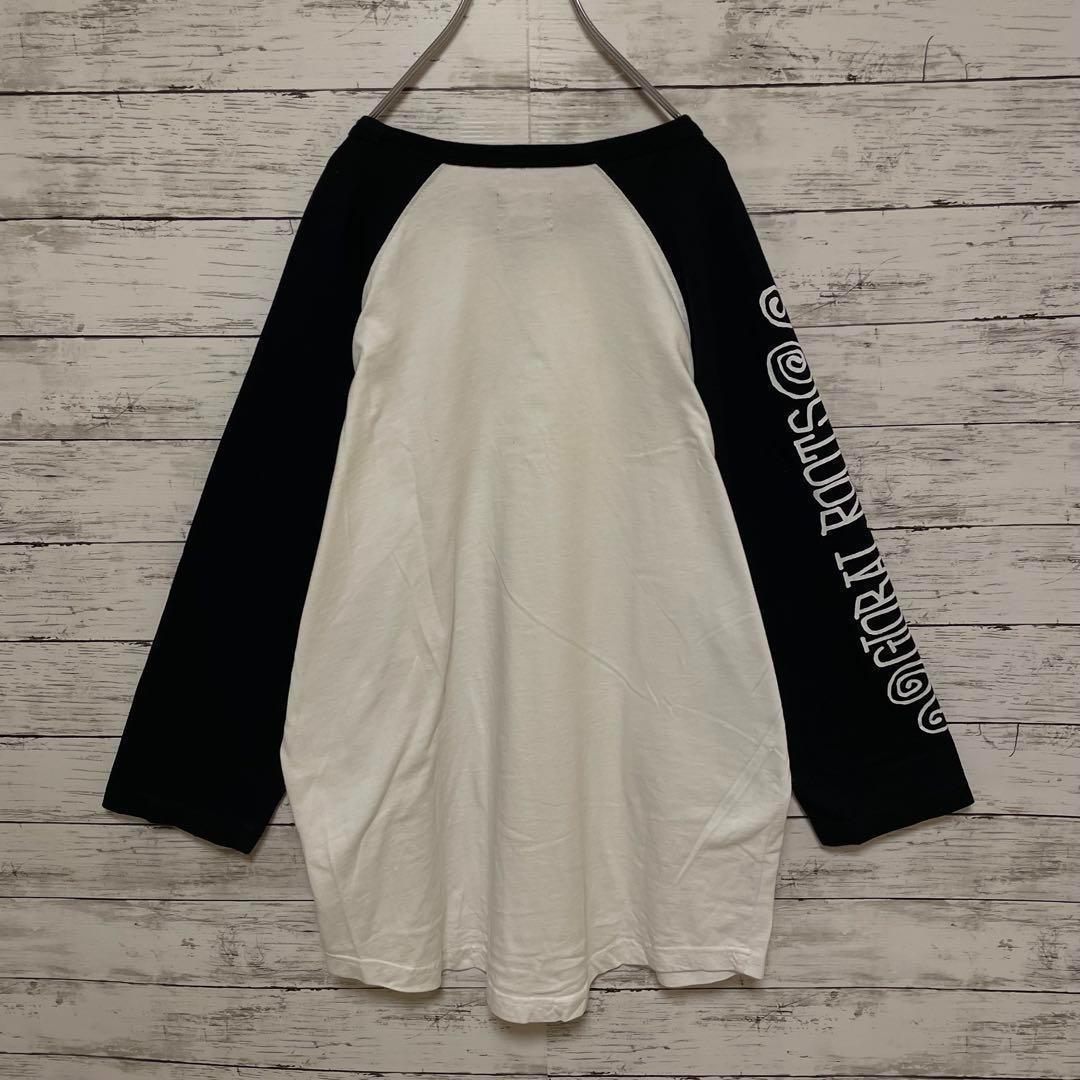 507【入手困難】ステューシー♤ビッグロゴ　ラグラン　Tシャツ　即完売モデル