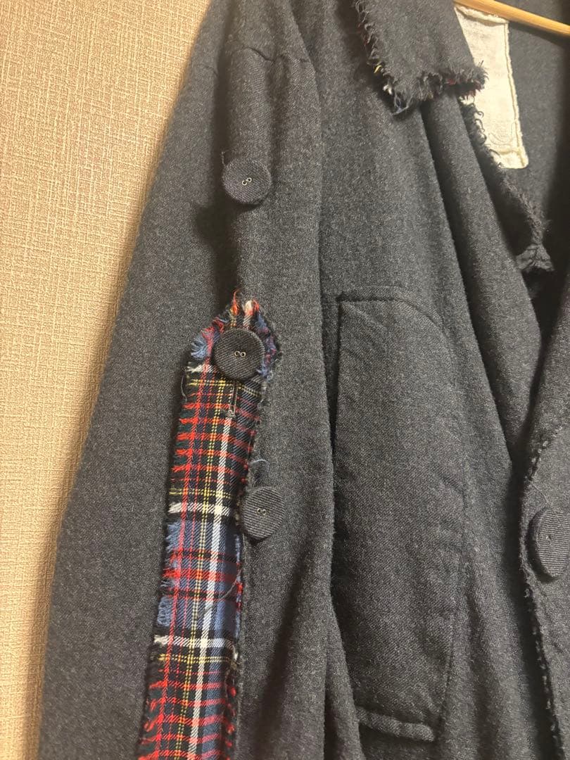 NOZOMI ISHIGURO ウール混紡 ダブルブレストトレンチコート