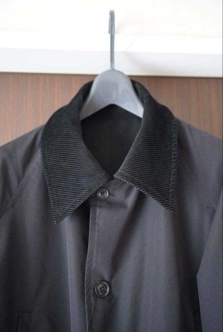 ま*と様 sacai出身デザイナーRHYTHR リバーシブルサテンコート 黒