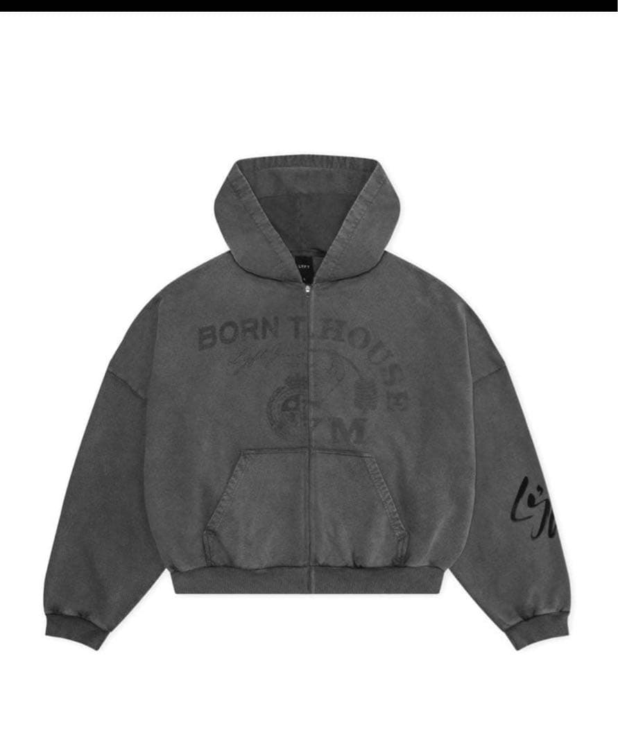 貴重 POWER HOUSE ジップアップフーディ グレー　M