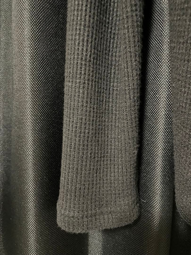 LAST NEST ブラックニット ヘンリーネック