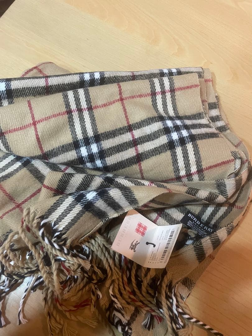 cake　BURBERRY カシミヤ１００% ストール　未使用品