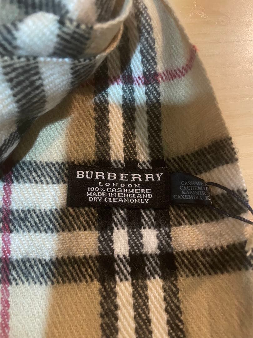 cake　BURBERRY カシミヤ１００% ストール　未使用品