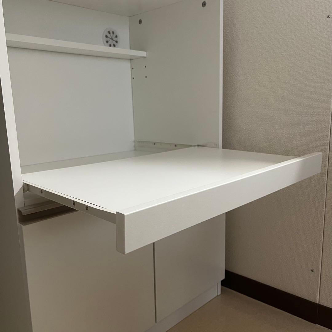 ニトリ　レンジ台　フォルムN RE9060WH　ホワイト　キッチン収納