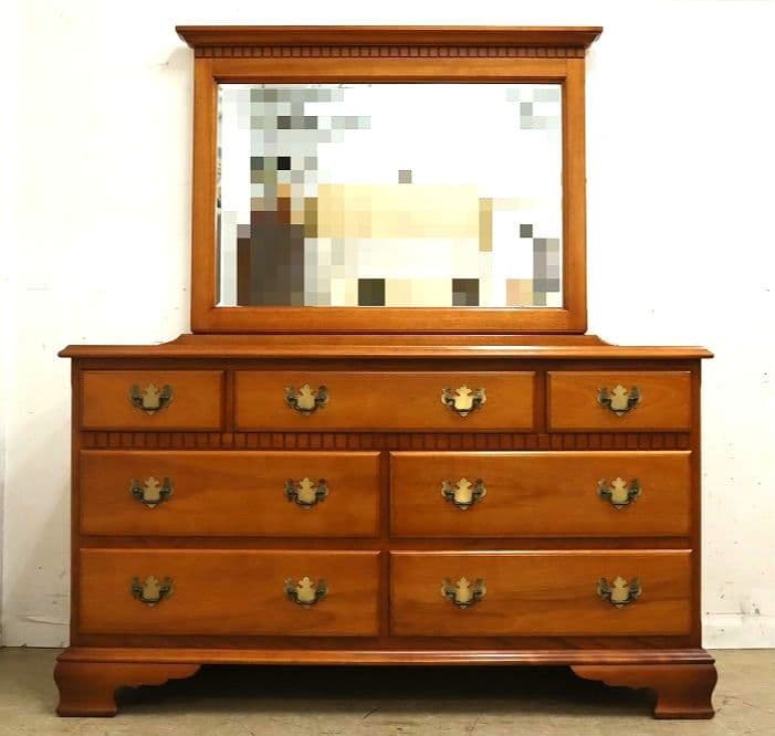 横浜ダニエル◆最高級ドレッサーチェスト・ミラー＆ワイドチェスト 62万
