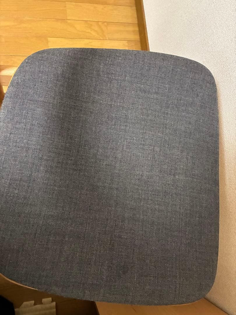 無印良品　ラウンドチェア 布座 ブナ材