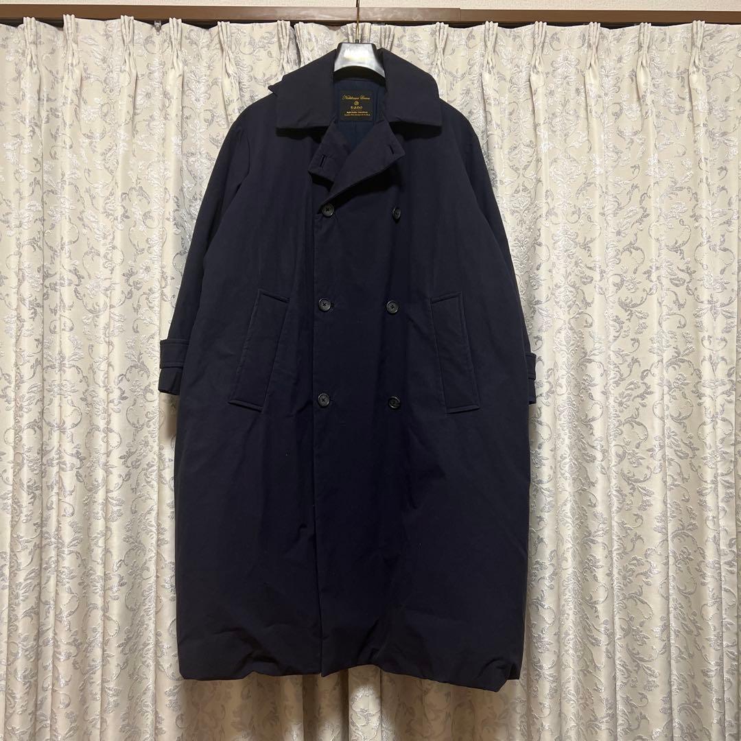 ナノユニバース　西川ダウン　東原亜希　トレンチコート型ダウンコート