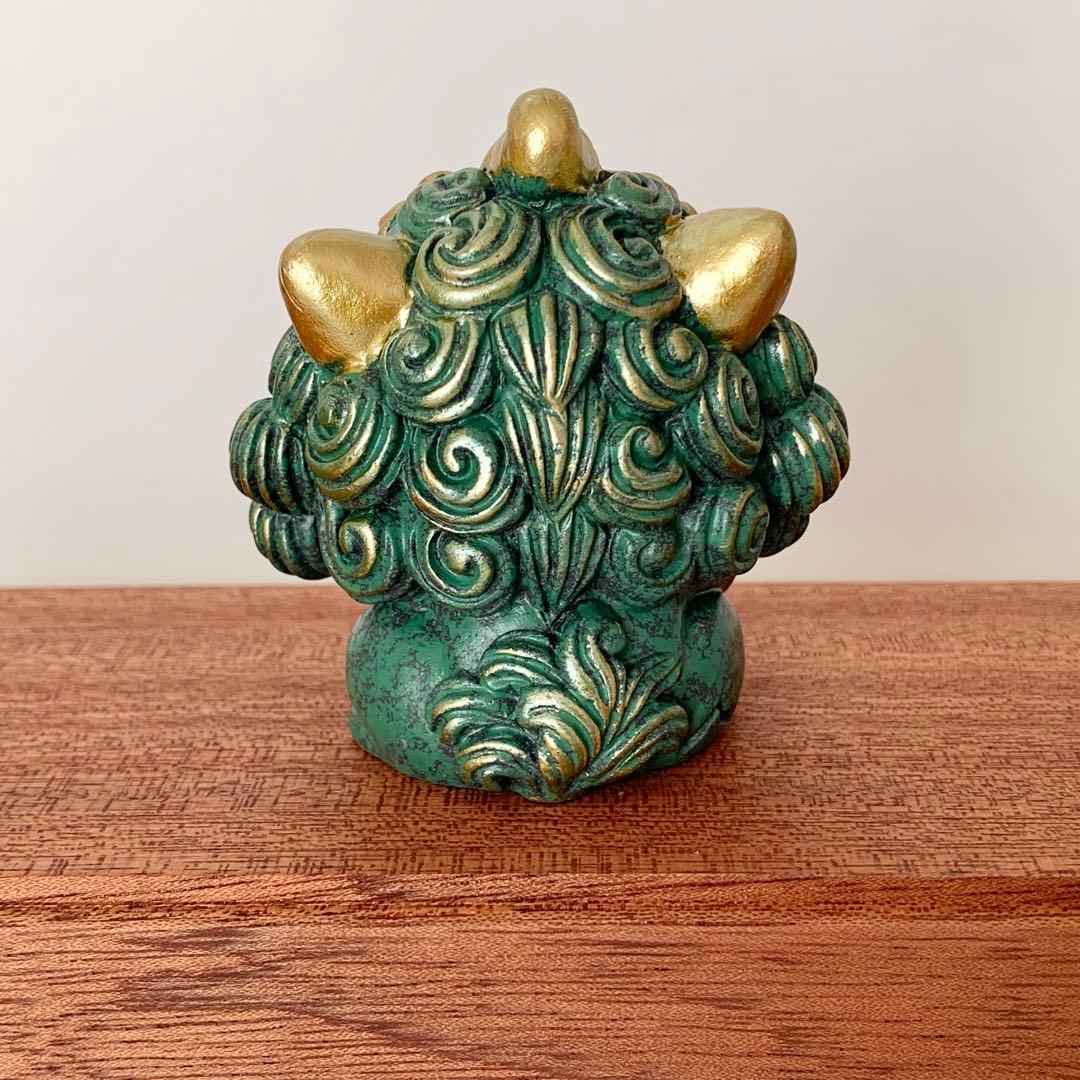 縁起物‪☆徳化白磁作家 監修/貔貅（ひきゅう）4体セット 木製台座・証明カード付