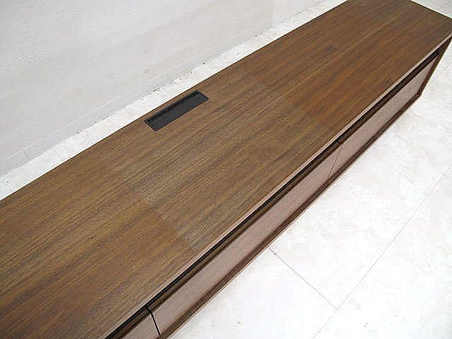 マスターウォール「BASSAVボード」ウォールナット材テレビボード W220cm