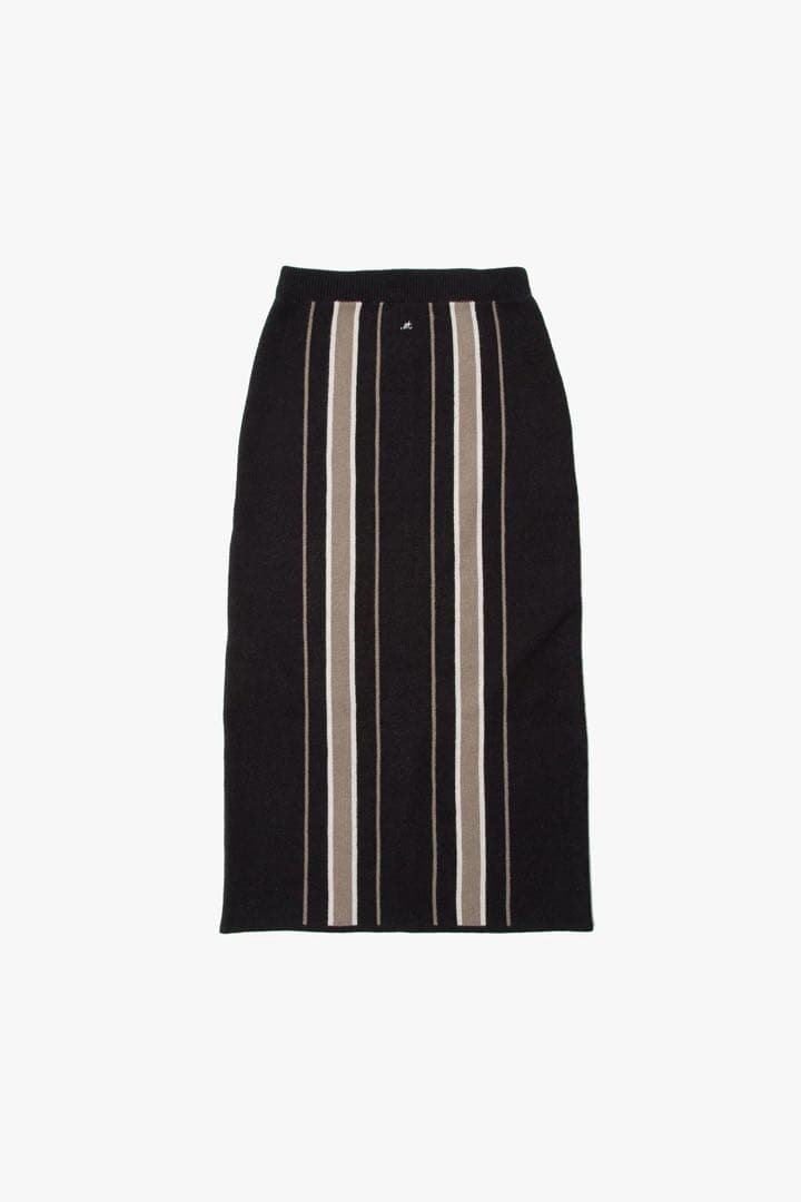.at 高野洸 Stripe Jacquard Knit Long Skirt