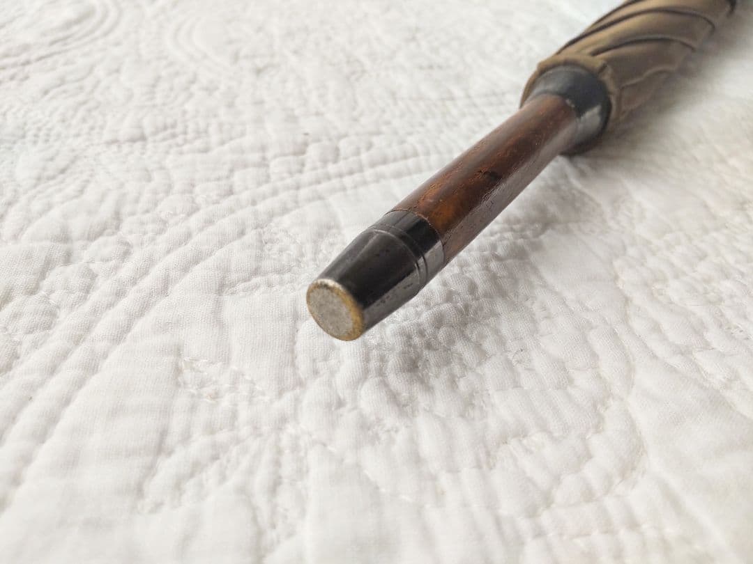 クリスチャン・ディオール長傘 カバー付きブラウン メンズ 焦げ茶