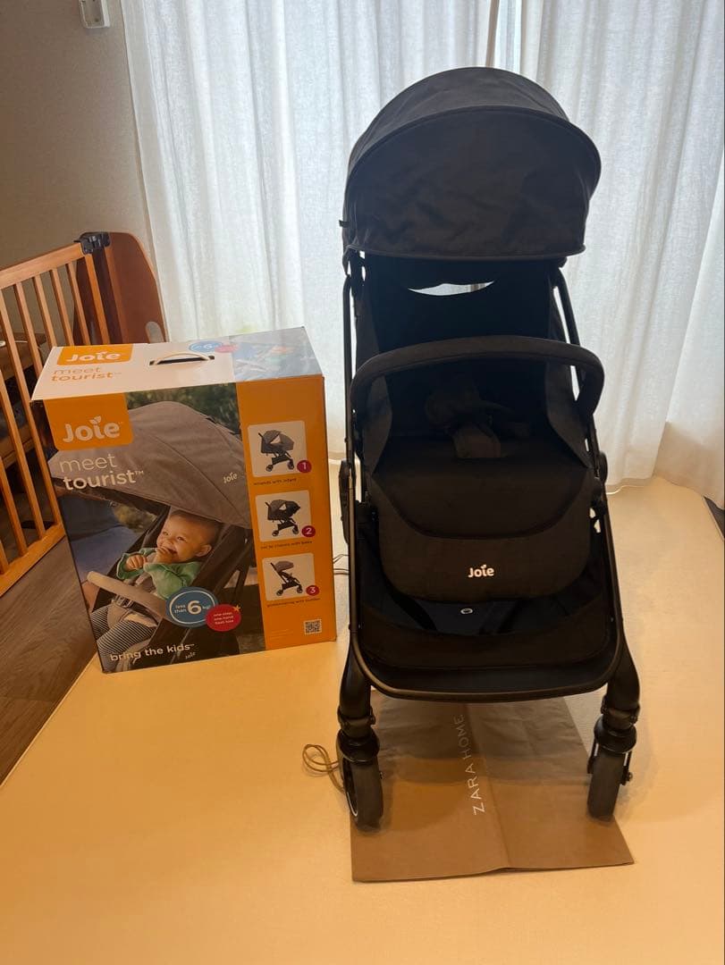 【美品】Joie Tourist ジョイー ベビーカー ブラック付属品あり