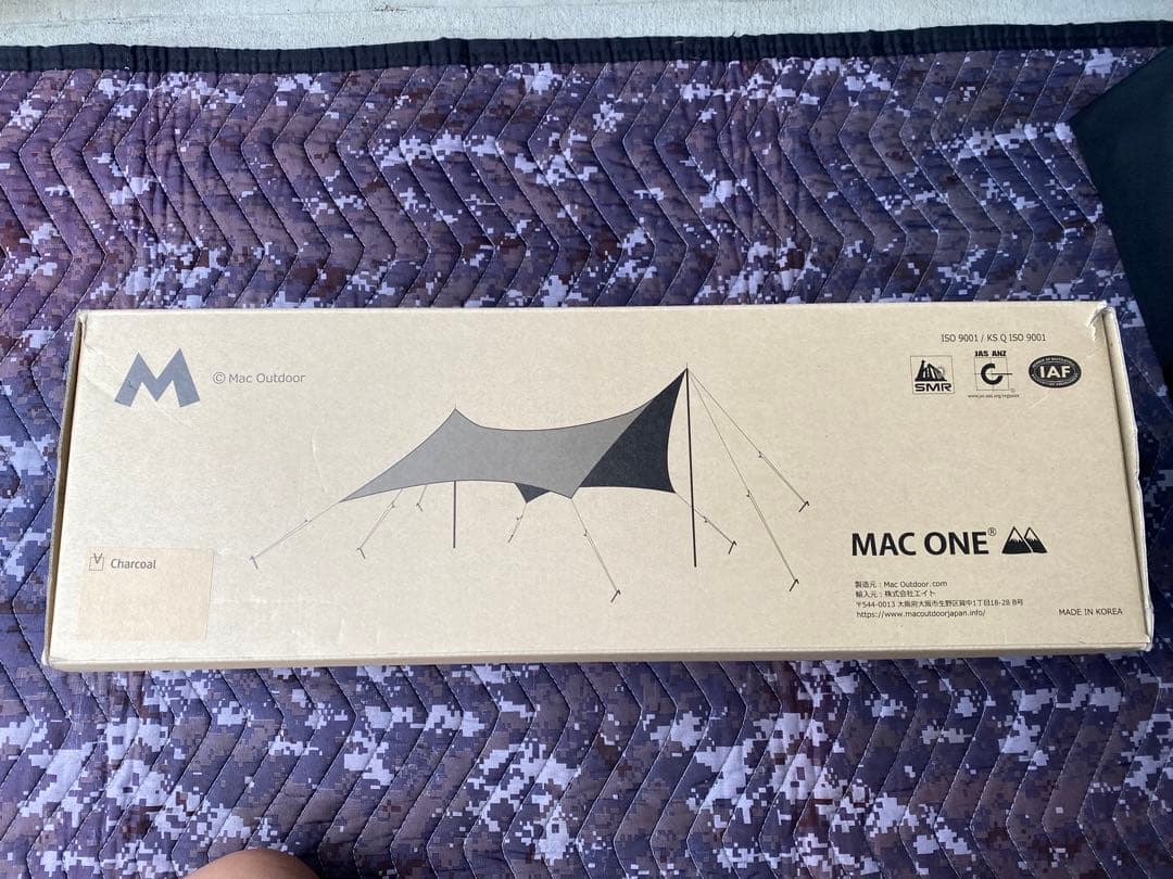 Mac ONE ヘキサタープL 人気チャコール色 YUNANポール&ポールケース