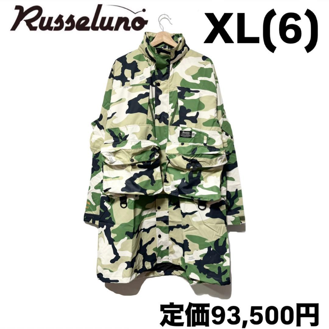 新品 ラッセルノ ゴルフ 2Way カスタム ロング ジャケット カモ XL 6