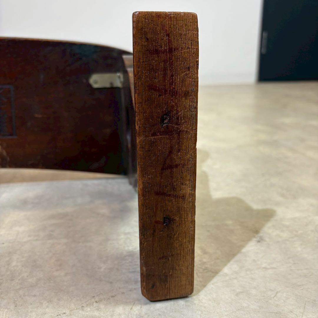江戸　天然木 脇息 時代 木製 肘置 肘掛 将棋 囲碁 料亭 和家具 旧家蔵出